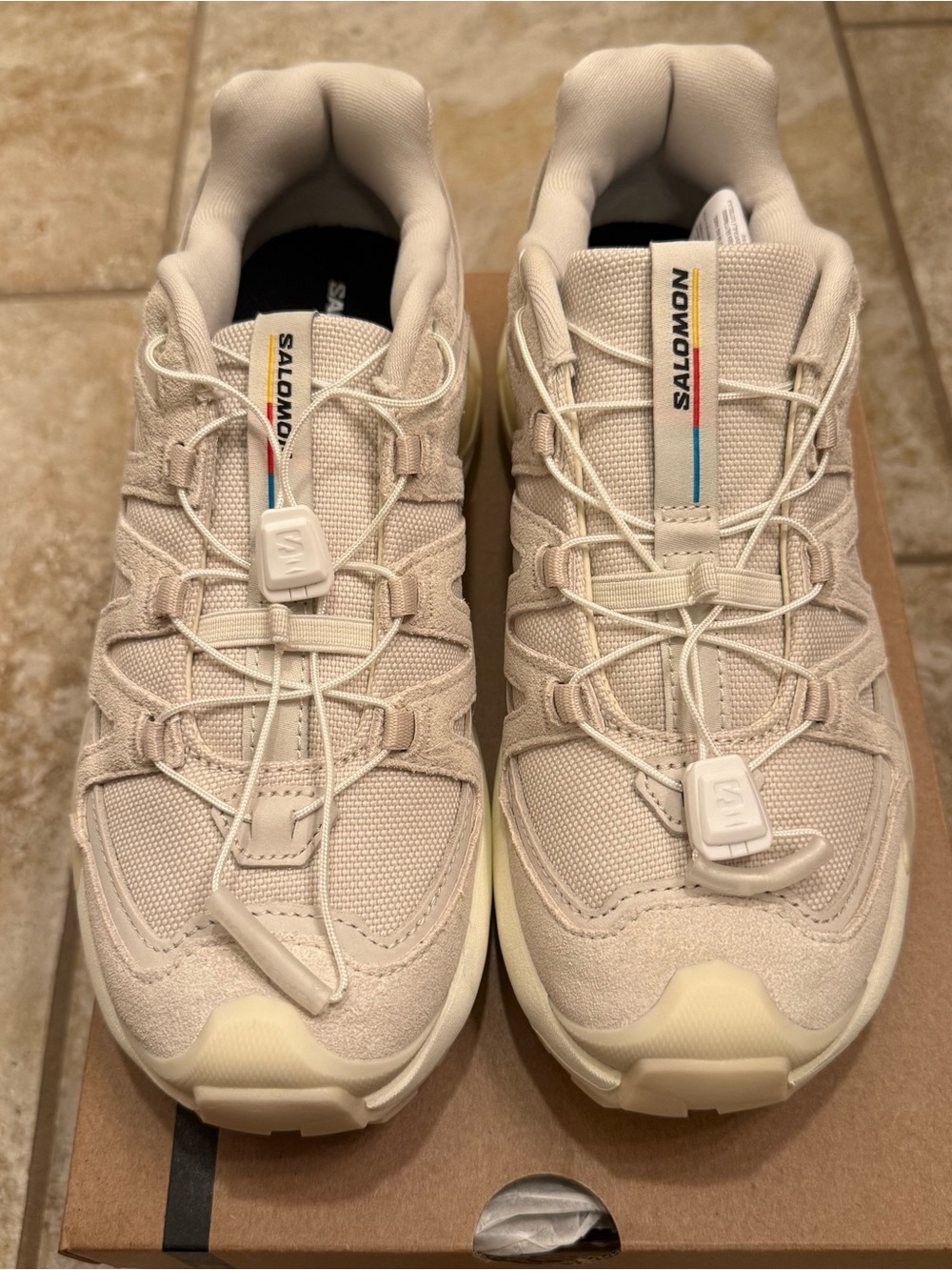 Salomon XC Roam Leather Size 6 Almond Milk - Picture 11 of 17
